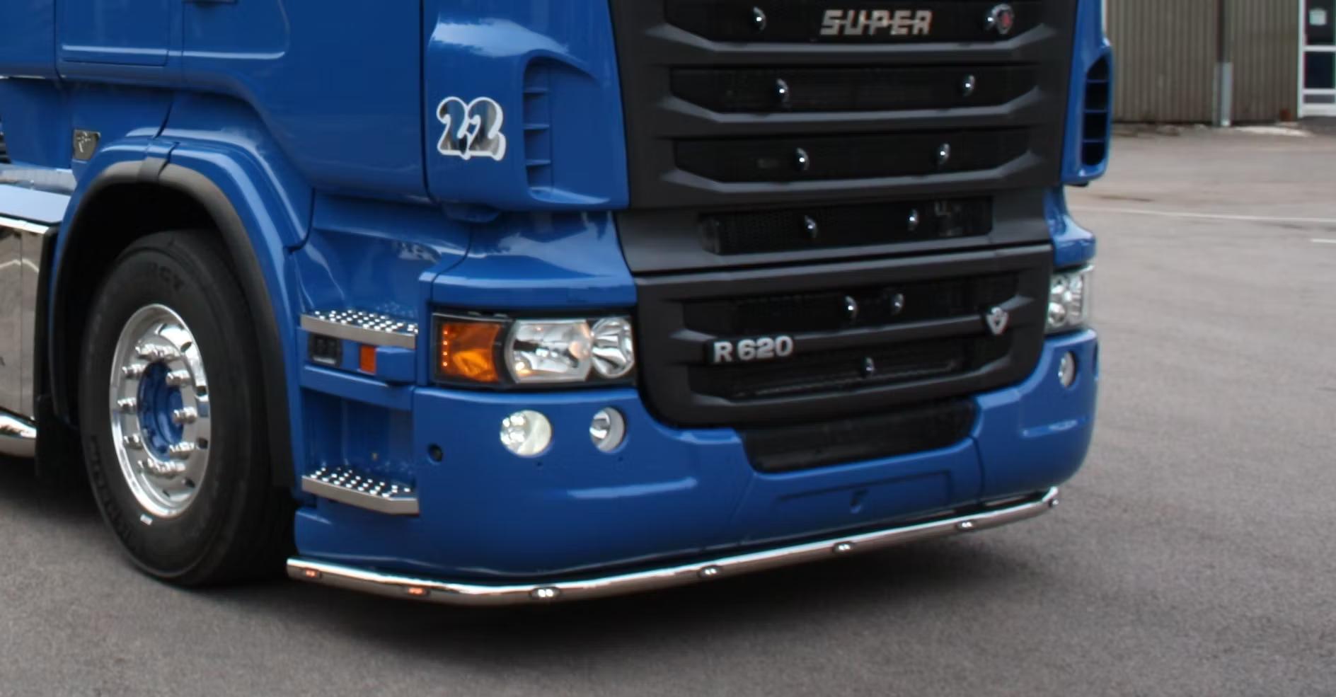 Frontrør Lowline V12 Scania 2005-2016 (Store Støtfangeren) – 5+4 LED