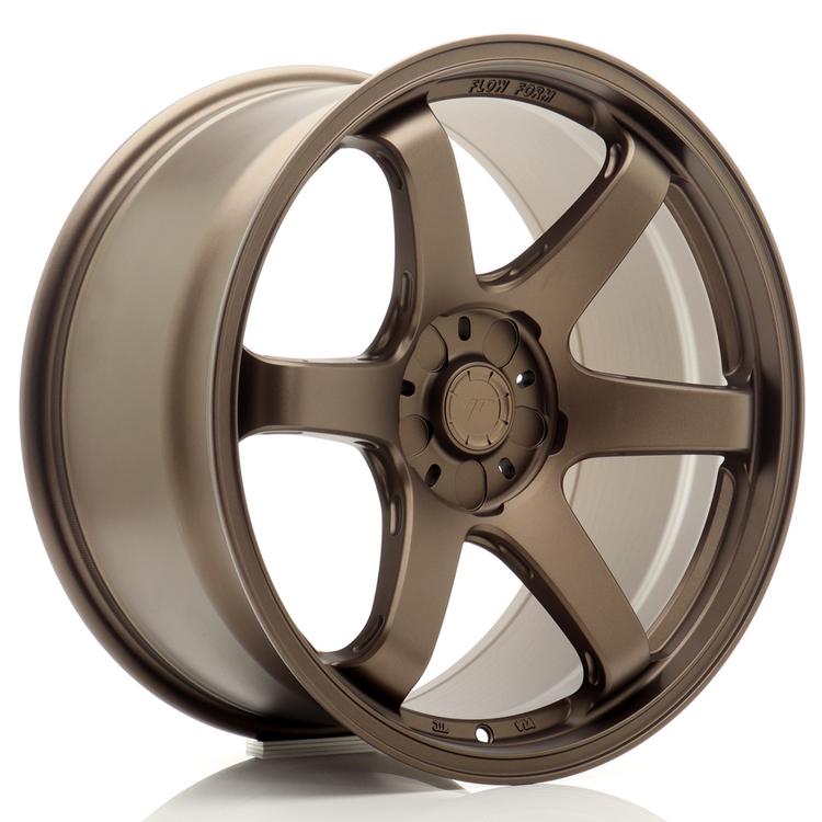 JR Wheels SL-03 Brons aluminiumfälg monterade på bil i stämnigsfull miljö