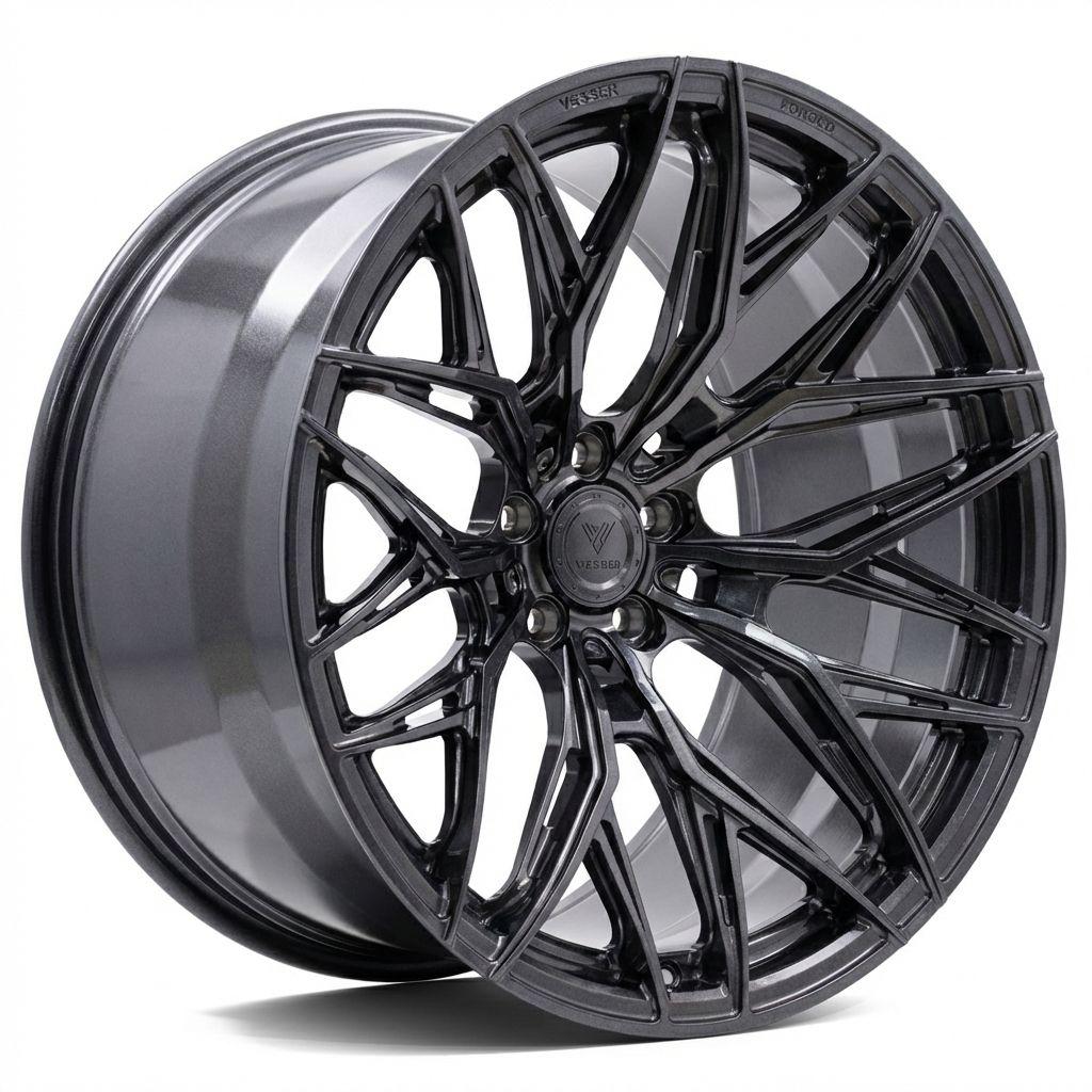 Vesser VSR1 alloy wheel in Gloss Graphite, 20"
