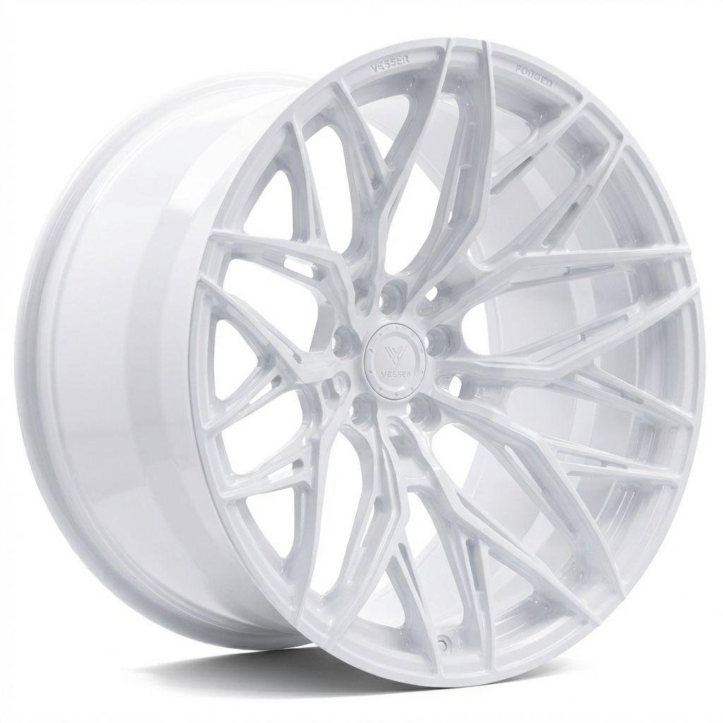 Vesser VSR1 aluminiumfälg i Gloss White, 22"