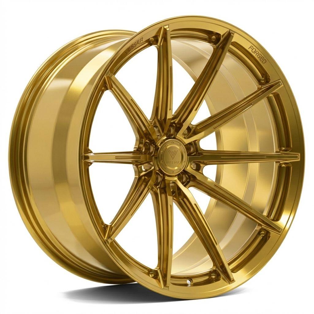 Vesser VSR2 aluminiumfälg i Gloss Gold, 20"