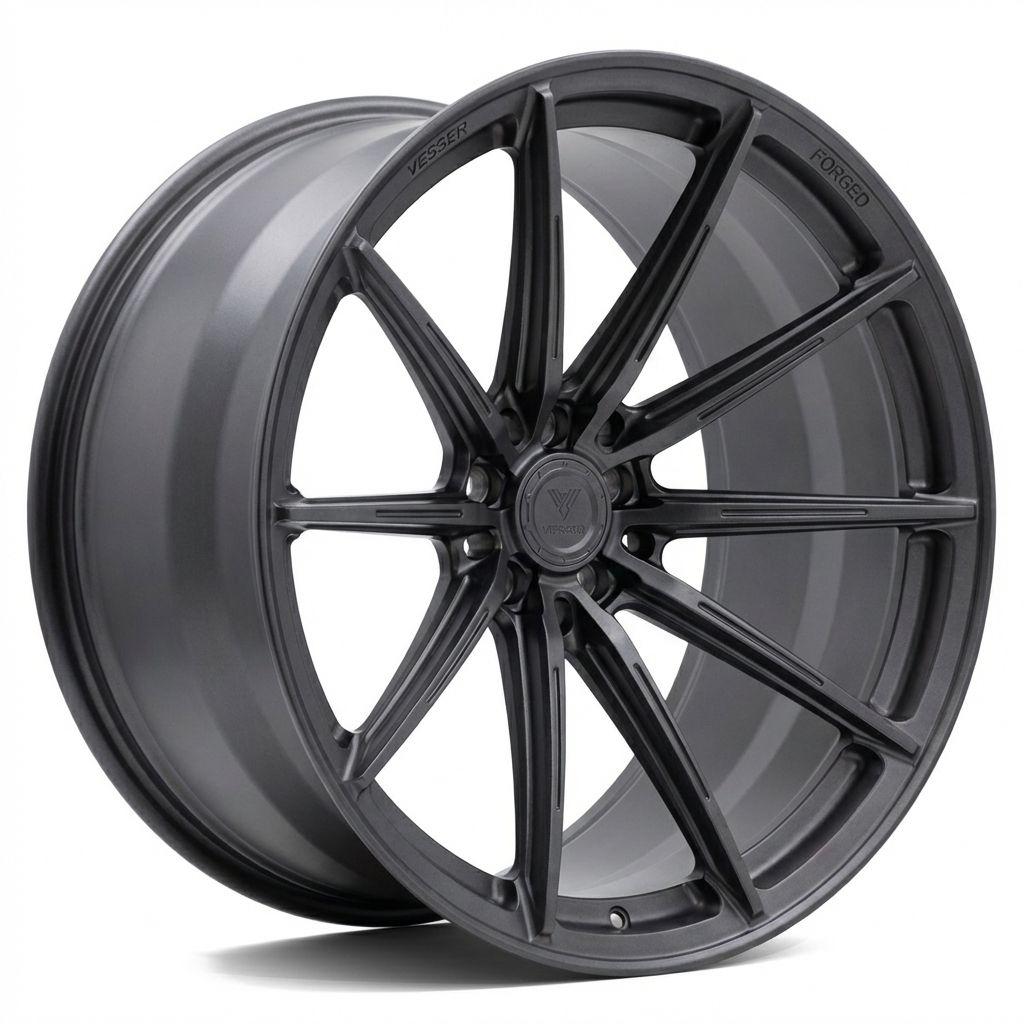 Vesser VSR2 alloy wheel in Satin Graphite, 20"