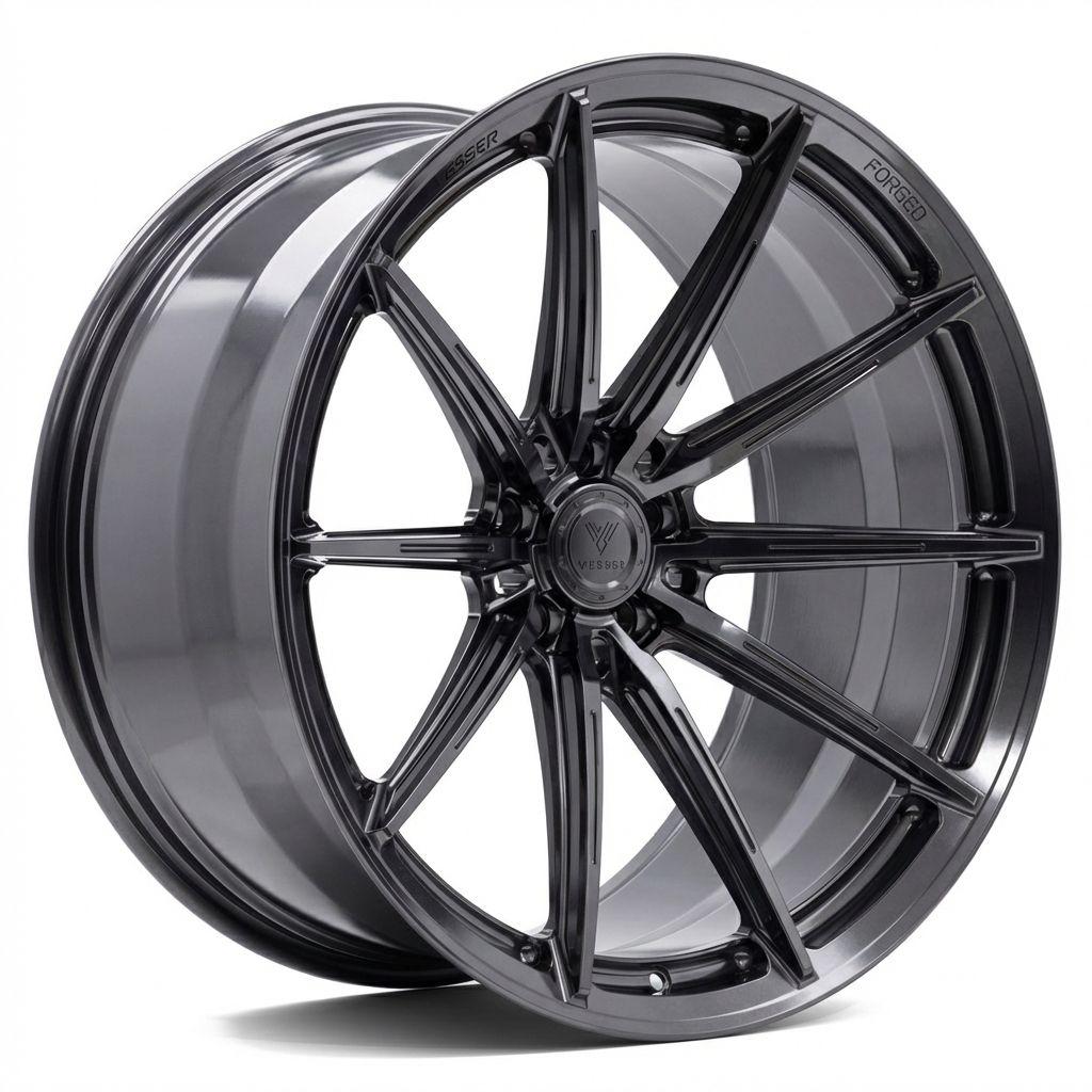 Vesser VSR2 aluminiumsfelg i Gloss Gunmetal, 22"