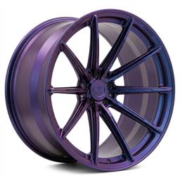 Vesser VSR2 alloy wheel in Satin Blue-Purple Chameleon, 23"