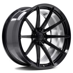 Vesser VSR2 Satin Blue-Purple Chameleon alloy wheel mounted on car in an atmospheric setting