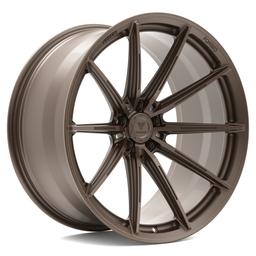 Vesser VSR2 Satin Blue-Purple Chameleon alloy wheel mounted on car in an atmospheric setting