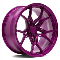 Vesser VSR3 alloy wheel in Satin Candy Violet, 20"