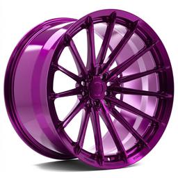 Vesser VSR4 alloy wheel in Gloss Candy Violet, 22"