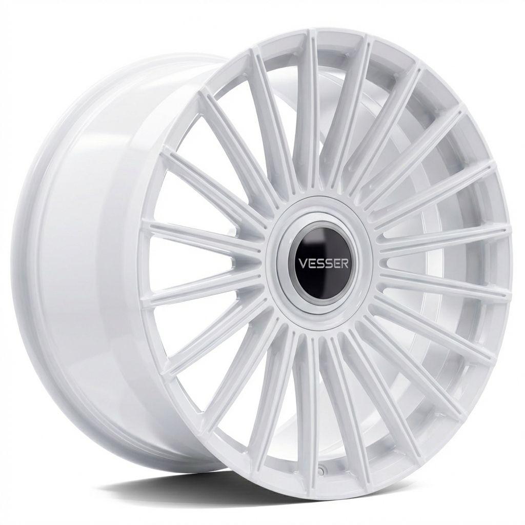 Vesser VSR5 aluminiumsfelg i Gloss White, 21"