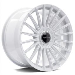 Vesser VSR5 aluminiumsfelg i Gloss White, 21"
