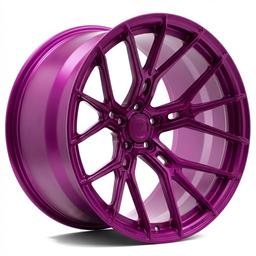 Vesser VSR6 alloy wheel in Satin Candy Violet, 20"