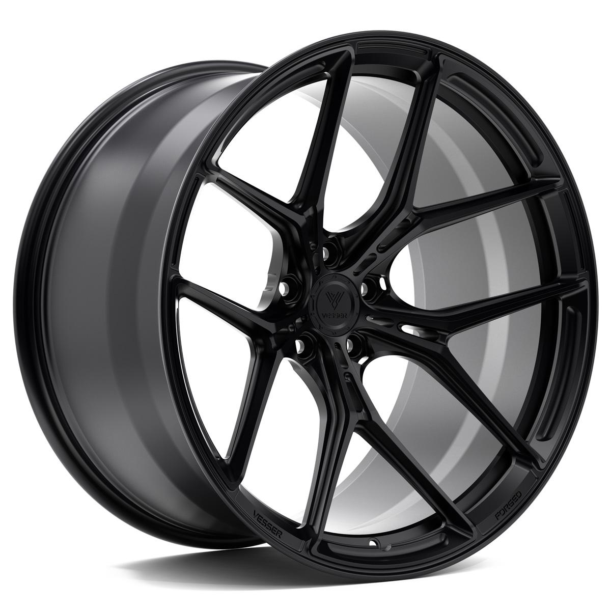 Vesser VSR7 aluminiumsfelg i Satin Black, 20"