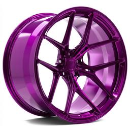 Vesser VSR7 alloy wheel in Gloss Candy Violet, 20"