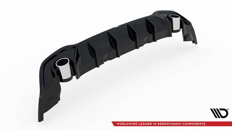 Maxton Design Diffuser Plus Exhaust Ends Imitation Vwgolf GTE / R-line MK8 / MK8 Facelift